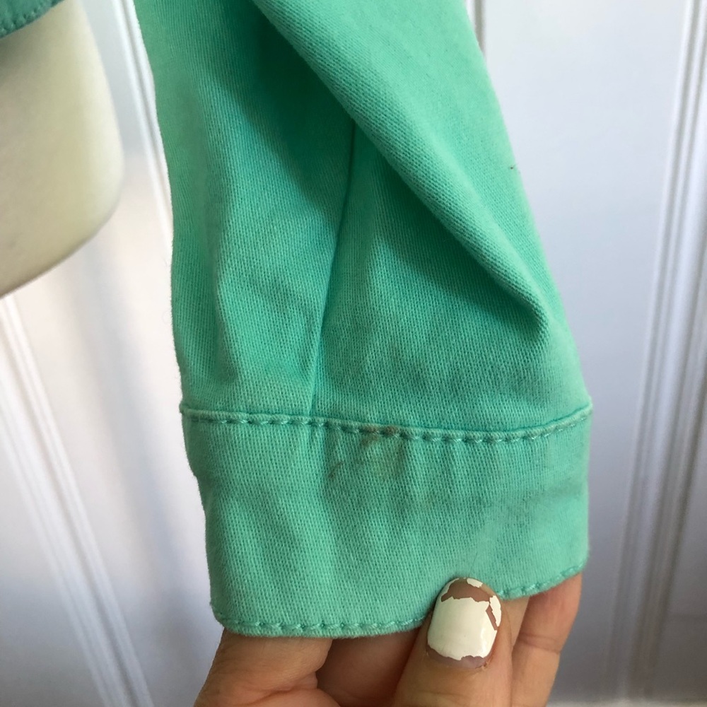 Baccini Teal Button Down Jacket - image 4